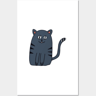 I MEOW YOU! Cute cat illustration Posters and Art